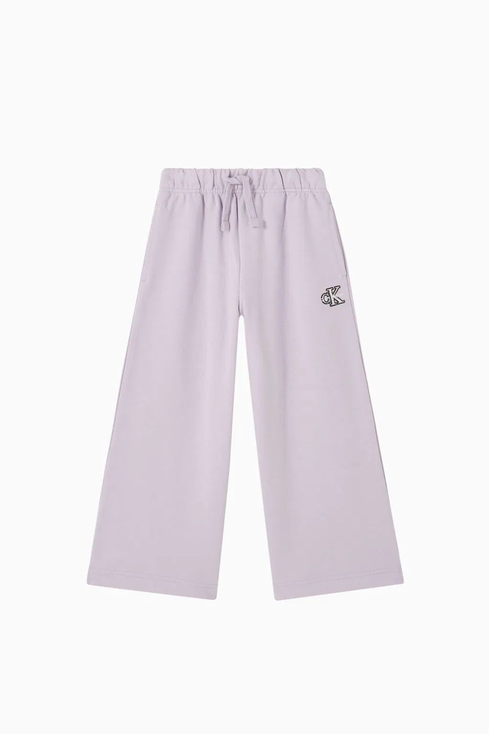 Широкие брюки из хлопка с логотипом Calvin Klein