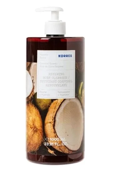 Гель для душа Coconut Guava, Korres, 2 шт. по 1000 мл