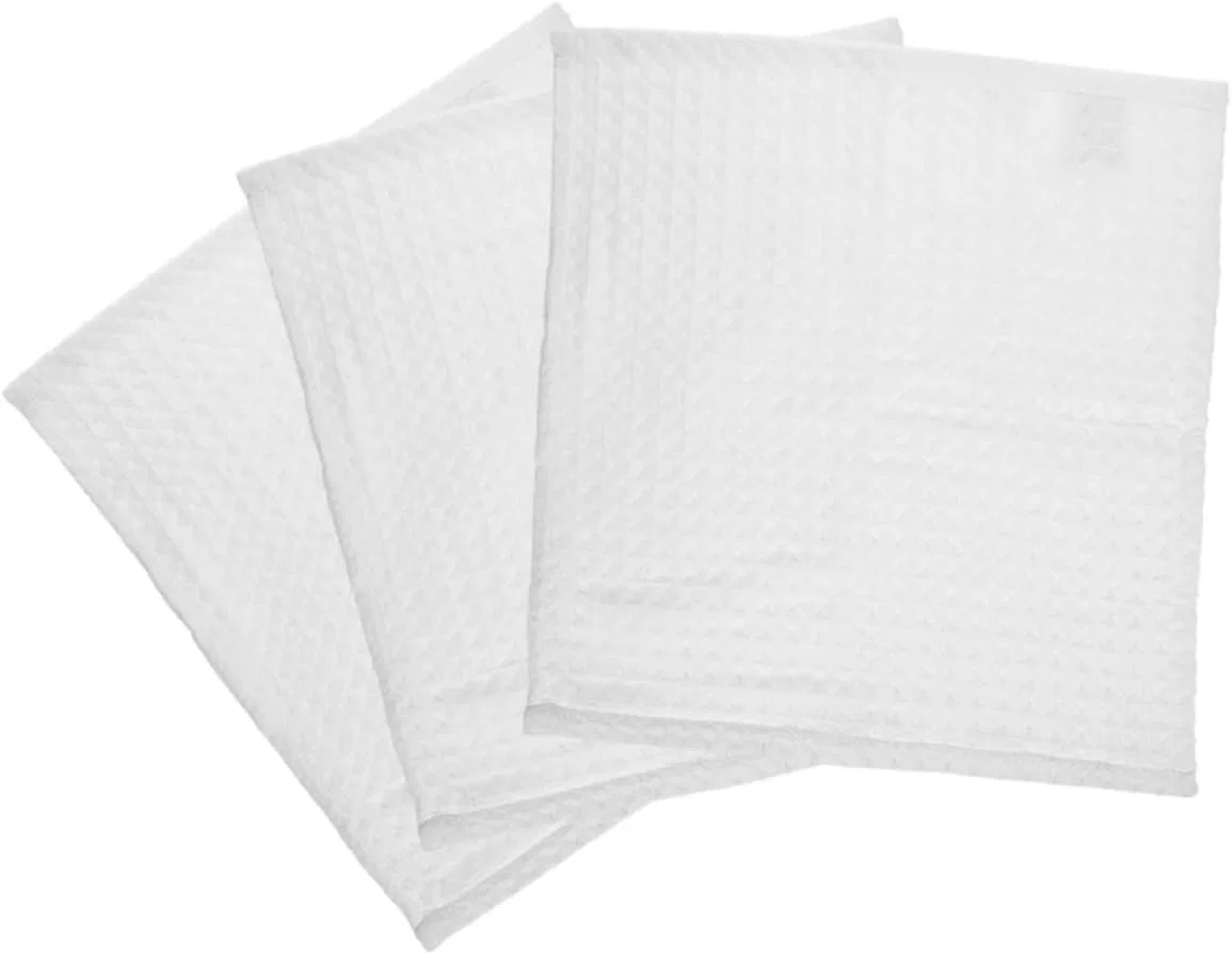 Набор мочалок для лица из хлопка FOMIYES, 9 шт, 35x35 см, White — фото 4