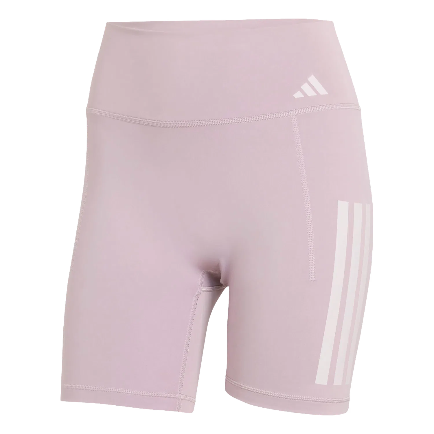 Женские короткие леггинсы с тремя полосками Adidas, фиолетовый