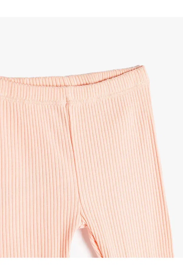 Детские леггинсы для девочек хлопковые Basics Koton, Rose — фото 3