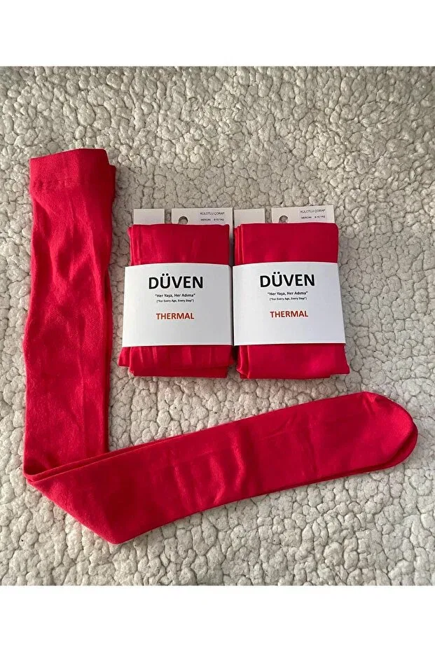 Детские колготки для мальчиков утепленные 2-Pack coral color Düven, Coral