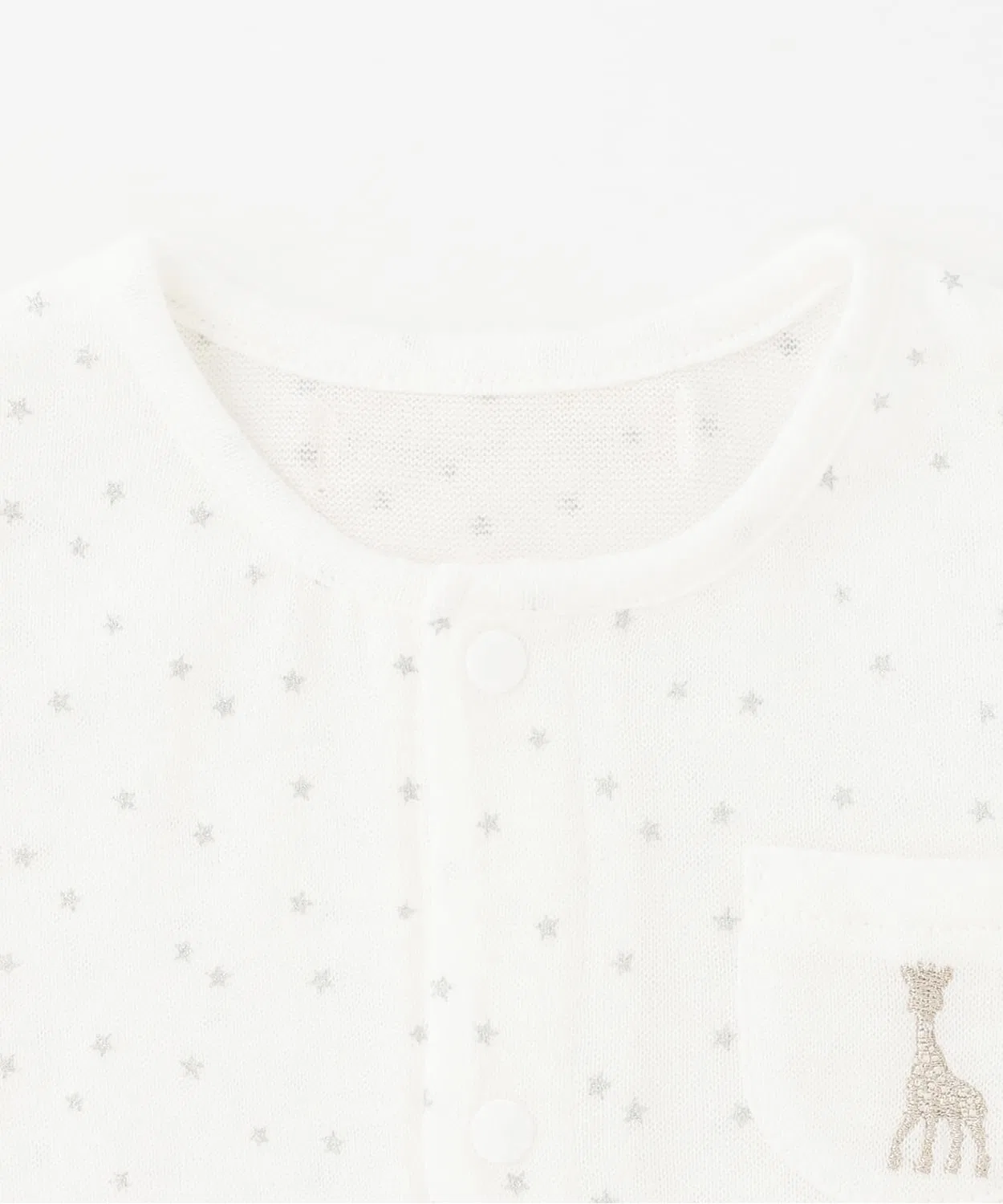 Детский боди-комбинезон с принтом Star Dust Sophie la girafe, Off White — фото 3