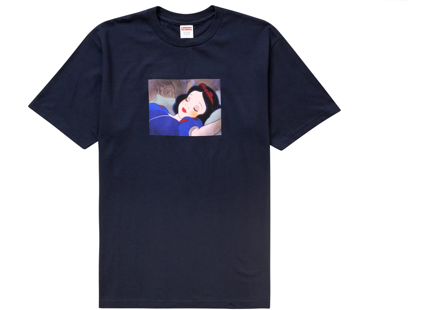 Мужская футболка с принтом Supreme Snow White Tee Supreme, Navy