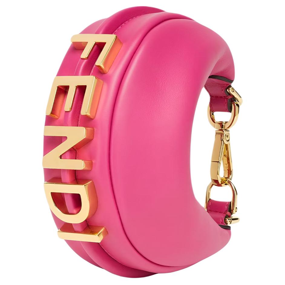 

FENDI Графи телячья кожа женская сумка розовая
