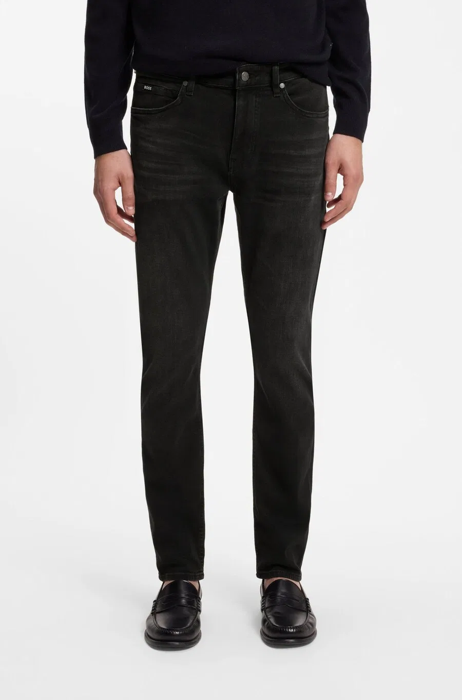 Джинсы BOSS Slim fit серого цвета — фото 2