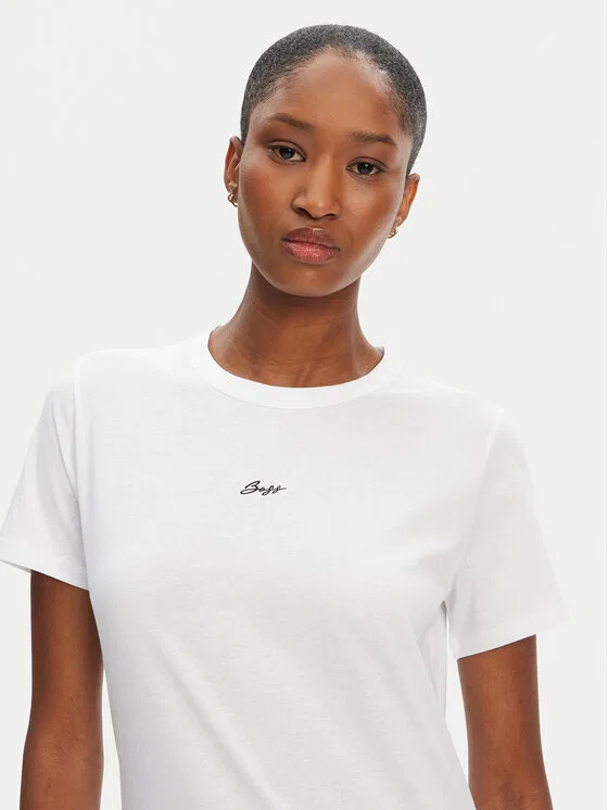 Футболка slim fit C_Elogo_5 Boss, белый — фото 4