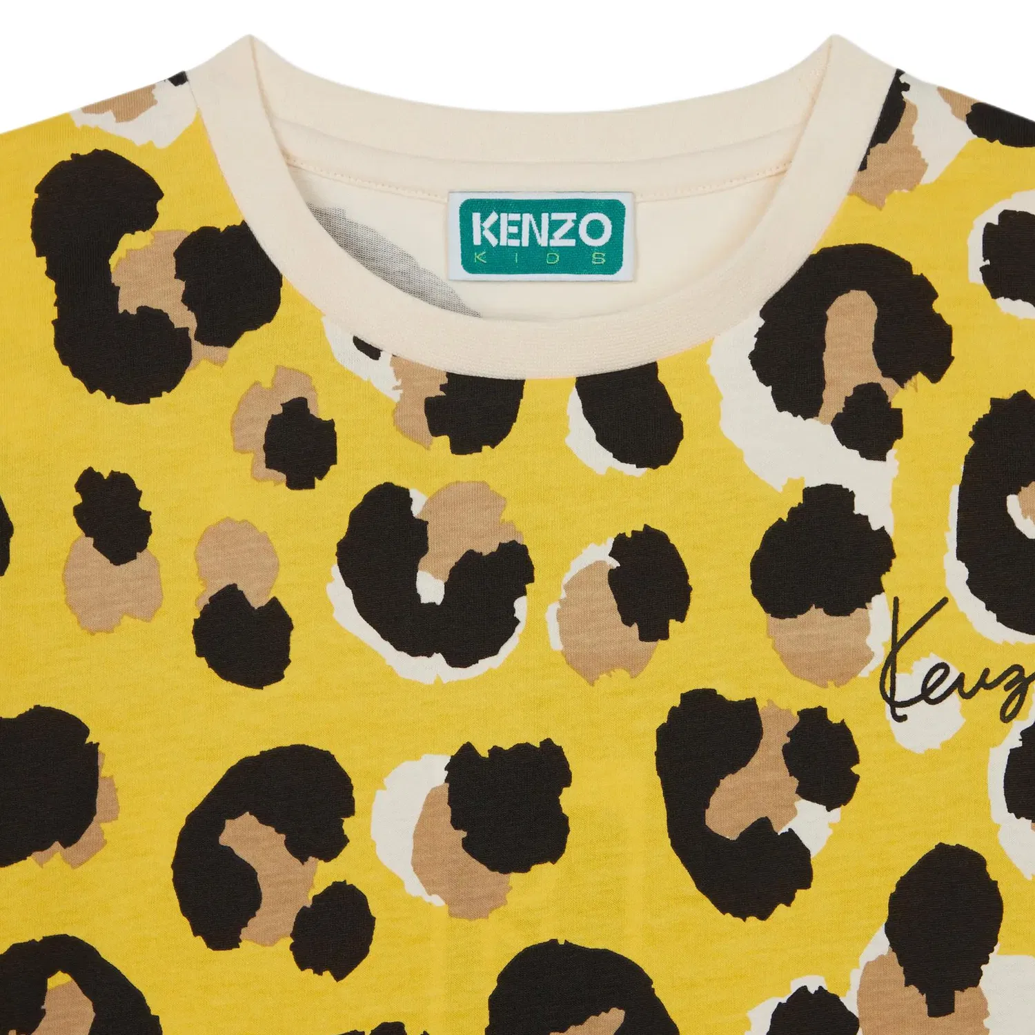 Детская футболка с круглым вырезом KENZO, Gold — фото 4