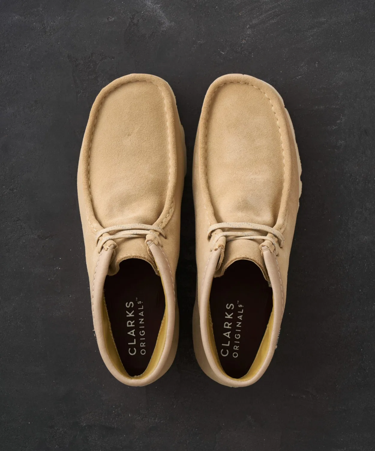 Ботинки Wallabee с мембраной Gore-Tex, бренд Clarks, цвет тёмно-коричневый — фото 4