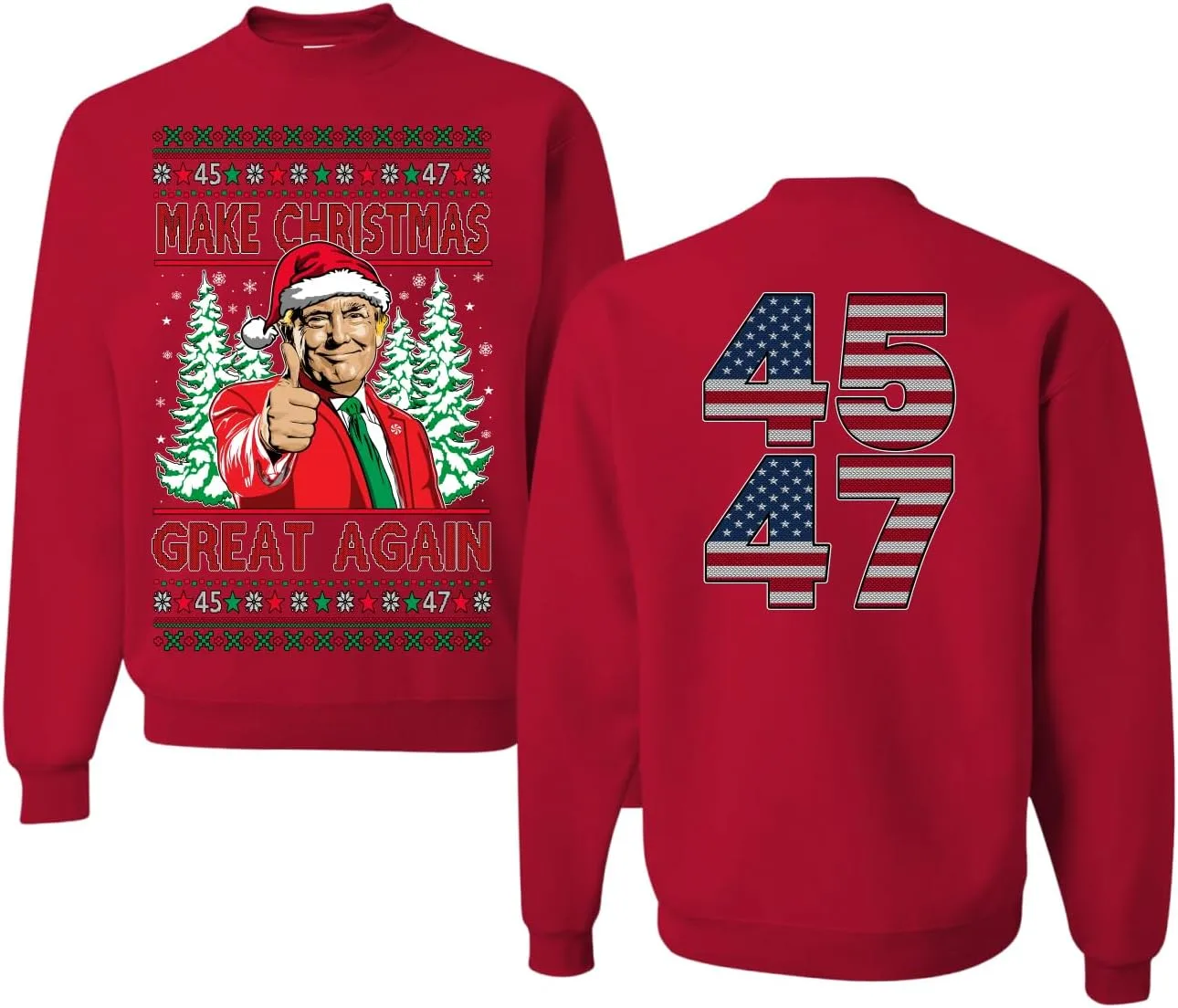 

Свитер Wild Bobby Make Christmas Great Again Vance 2024 Movie Parody