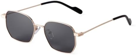 

Модные женские квадратные солнцезащитные очки в металлической оправе, стиль стимпанк, мужские очки для вождения на открытом воздухе с защитой от УФ-излучения UV400 MTZJH, C5