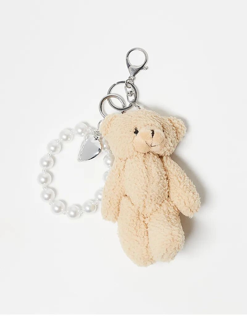 

Эксклюзивная подвеска Kaiia на сумку в виде плюшевого мишки на цепочке из жемчуга в нескольких цветах