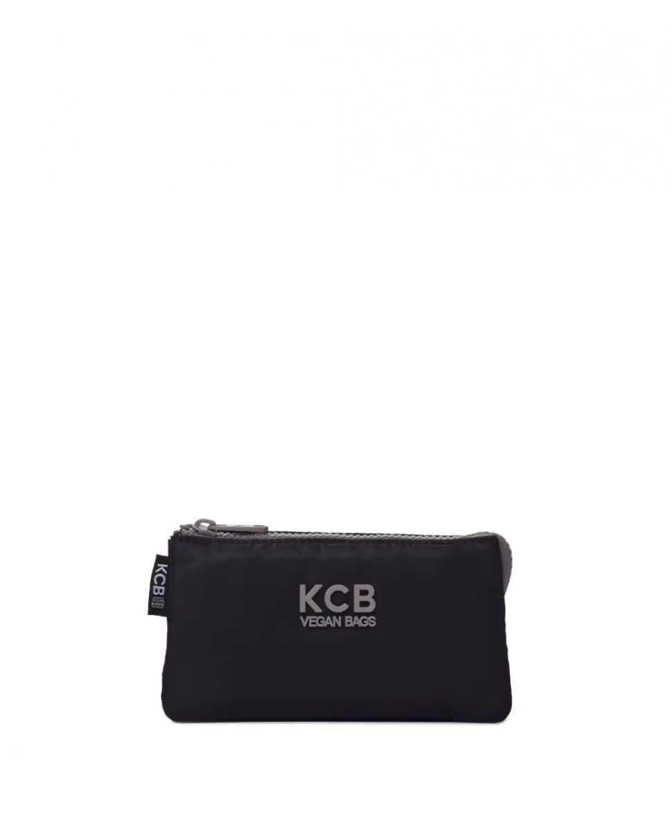 

Большой черный женский кошелек на молнии Kcb