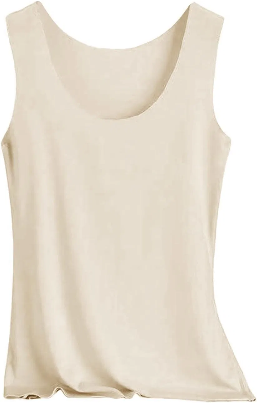 Топ с встроенным бюстгальтером, женский, Beige