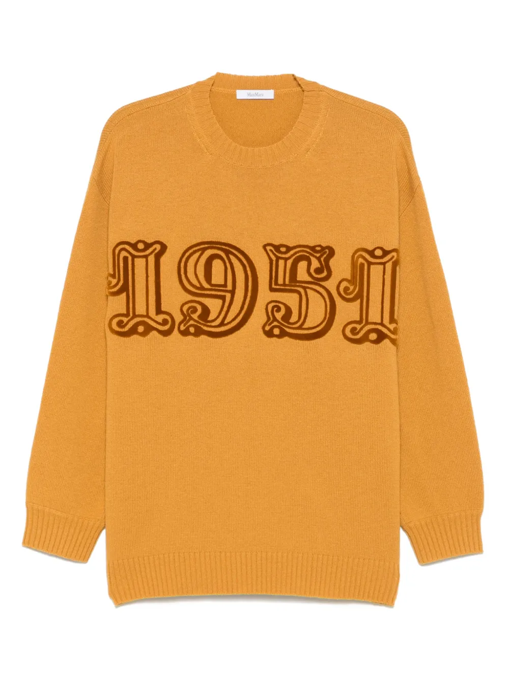 

Свитер с круглым вырезом MAX MARA, желтый