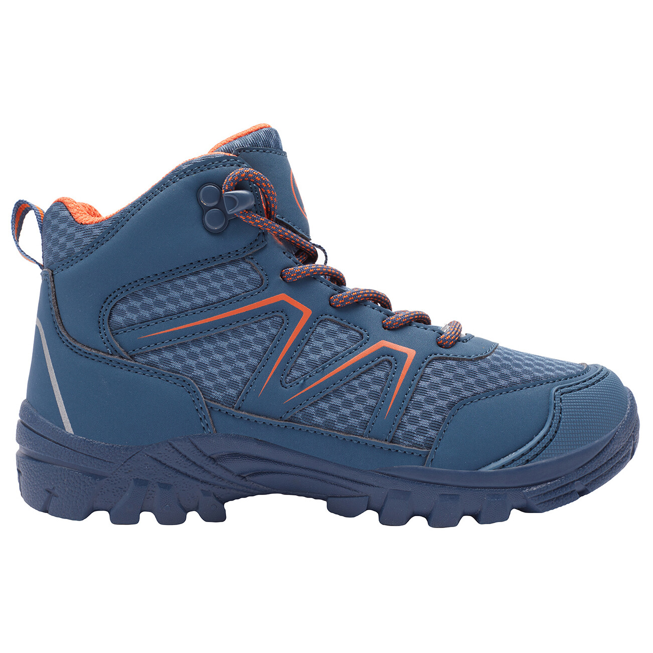 

Походная обувь Trollkids Skarvan Hiker Mid, цвет Mystic Blue/Orange