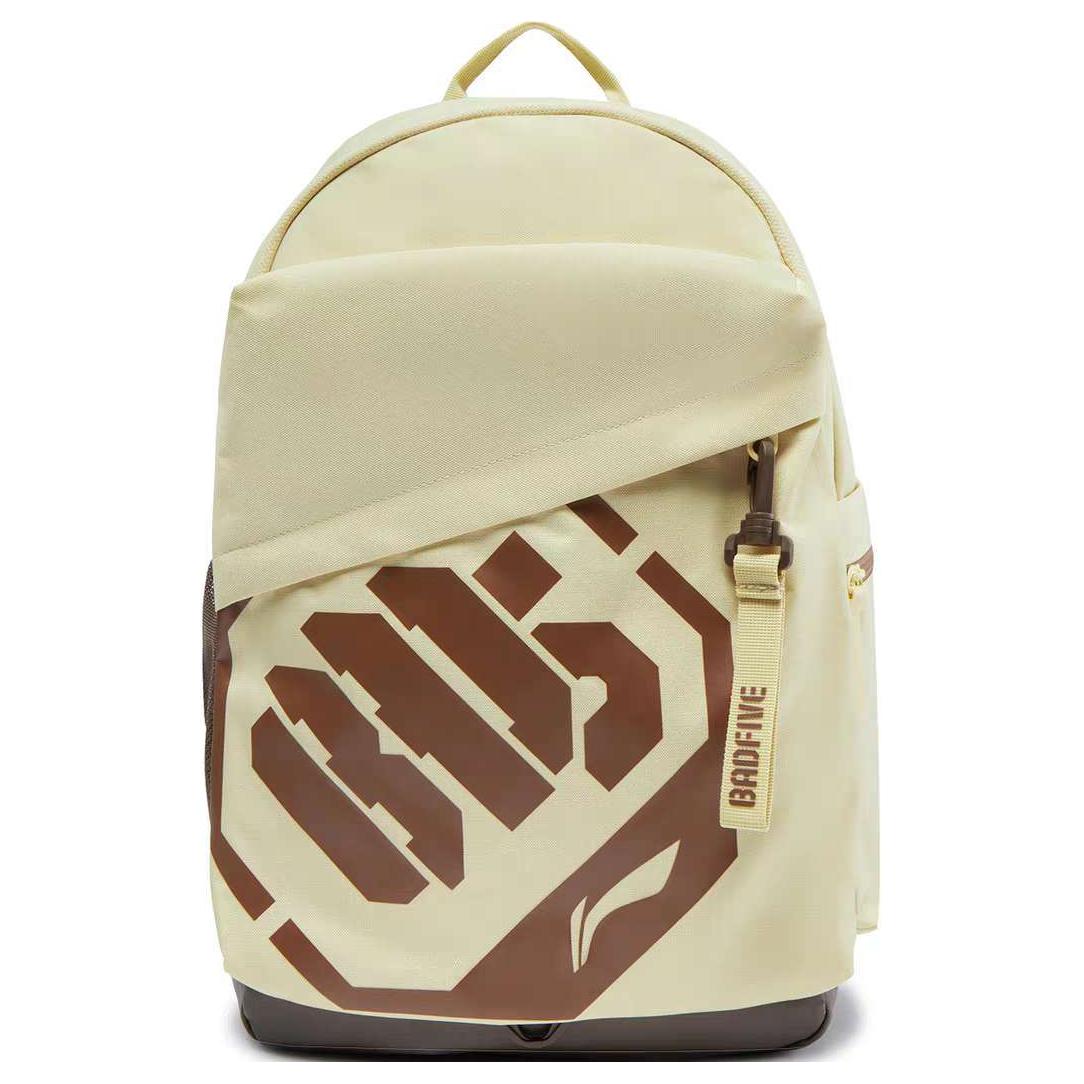 

LINING Полиэстеровый рюкзак унисекс цвета лотоса жёлто-коричневый, Lotus Root Yellow & Brown & Brown