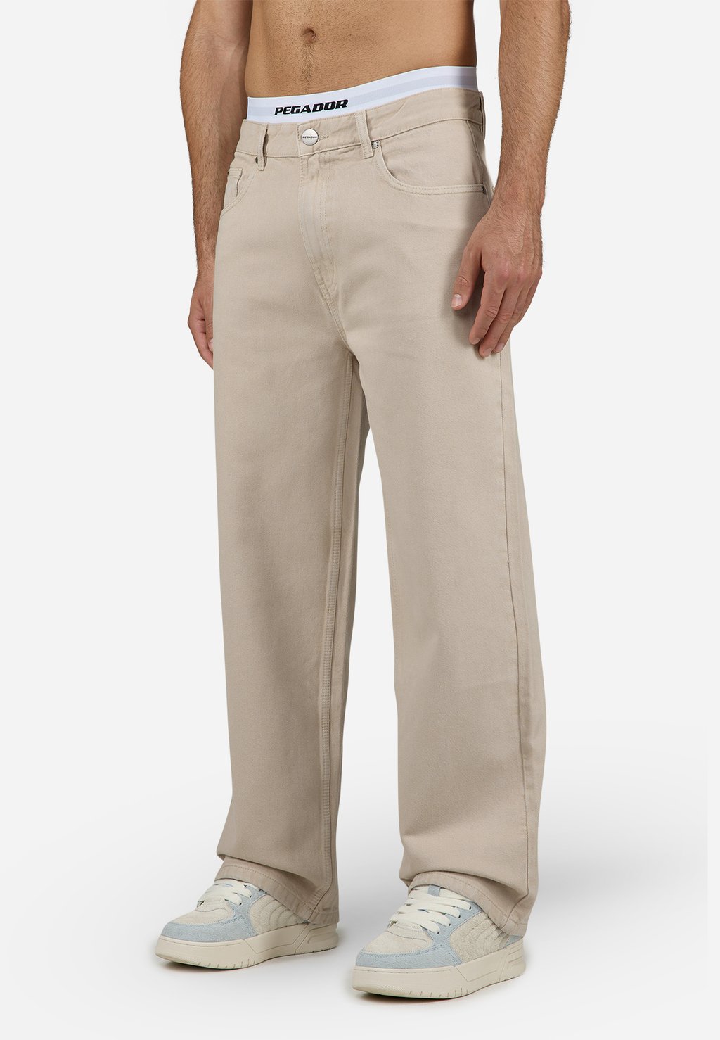 

Джинсы свободного кроя DAREL WIDE Pegador, цвет Washed Light Beige