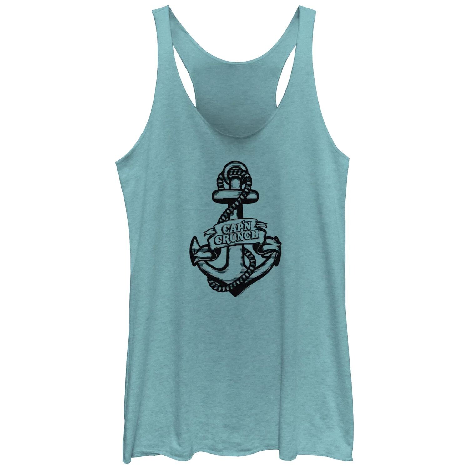 

Юниорская майка Captain Crunch Sailor Anchor Tattoo Tri-Blend Racerback с графическим рисунком Licensed Character