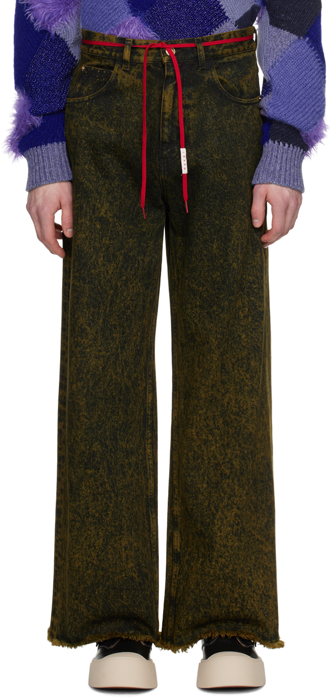 

Джинсы цвета хаки Marni