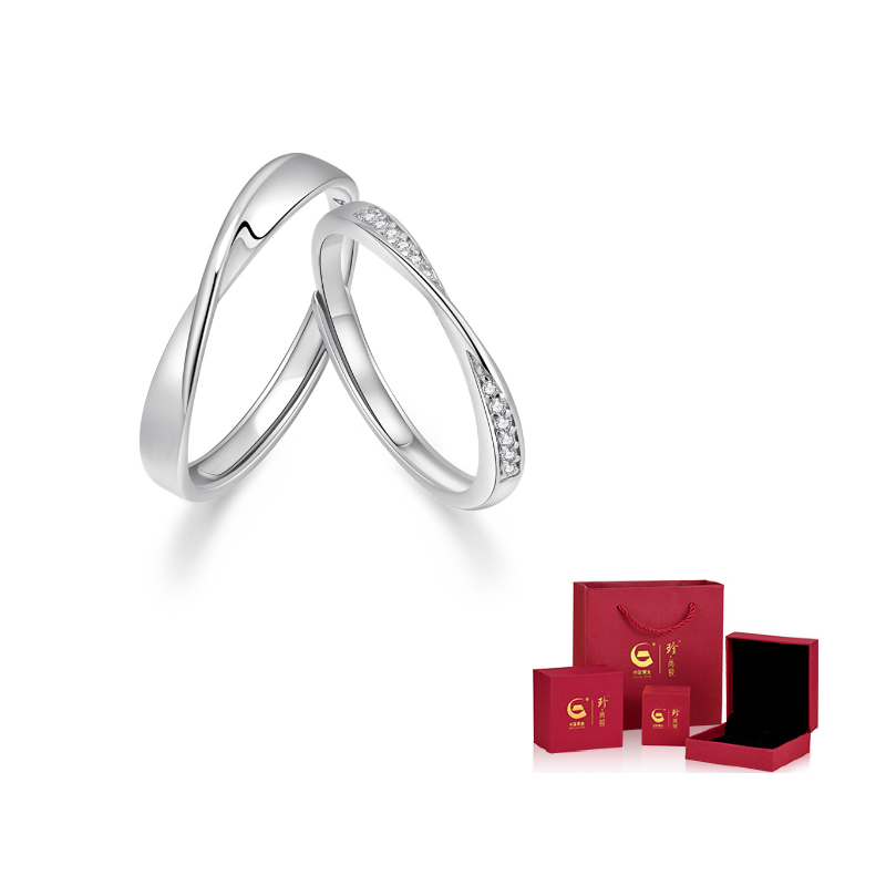 

ZSY Кольцо из серебра 925 пробы с кубическим цирконием Unisex