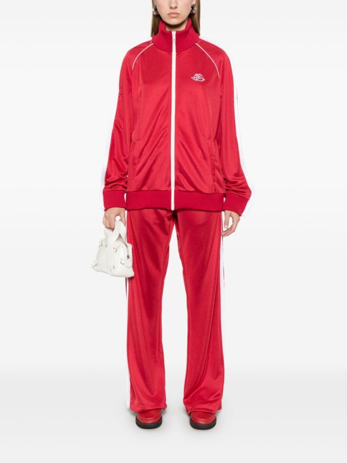 

Спортивные брюки Fiorucci в стиле колор-блок, красный
