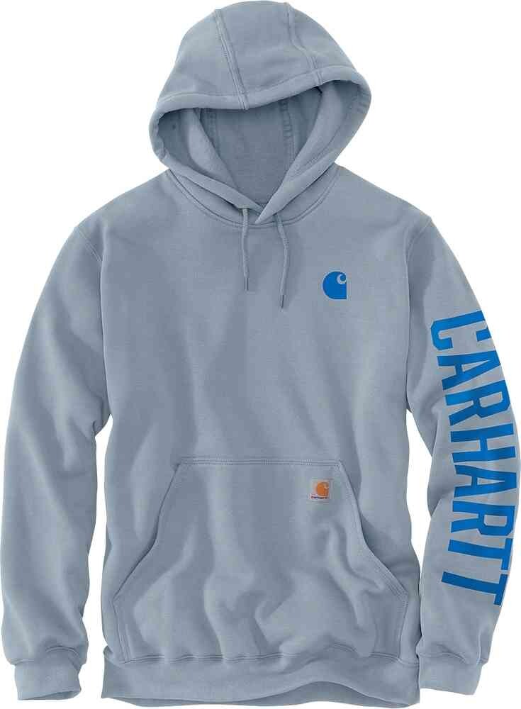 

Толстовка свободного покроя Rain Defender средней плотности с графикой C Carhartt, светло-синий
