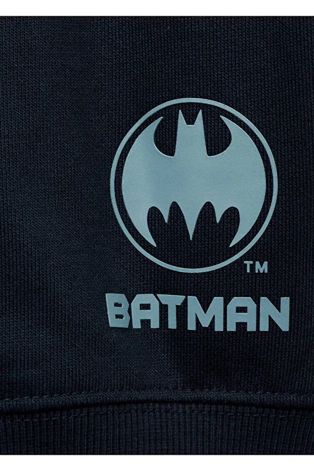 Детские свитшот для мальчиков с принтом Batman Mango Kids, Navy Blue — фото 4