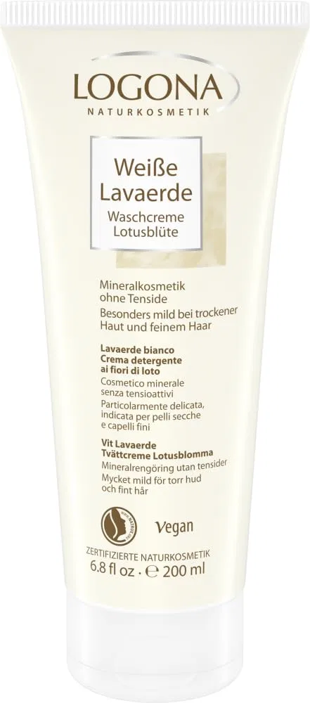 Крем для душа White Lava Earth Wash Cream Lotus Flower, Logona, набор 6 x 200 мл, 1200 мл