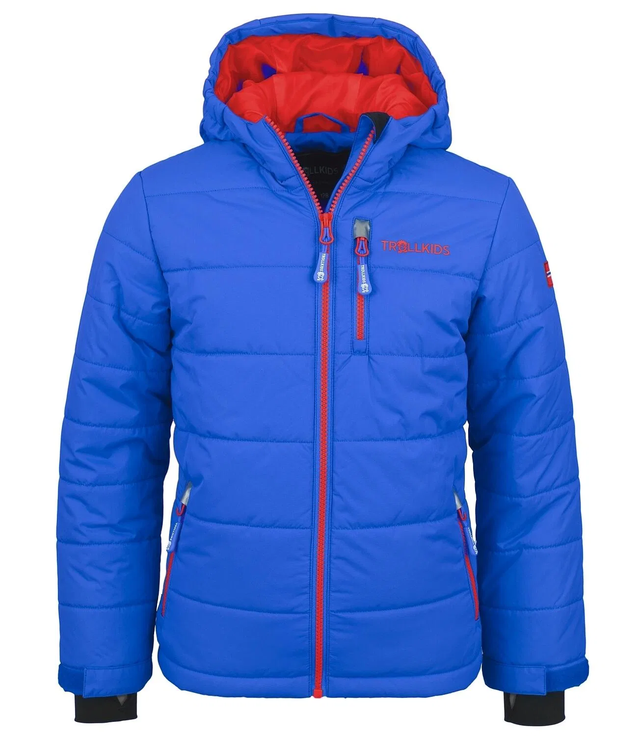 Детская зимняя куртка Hemsedal Trollkids, Kobaltblau Rot