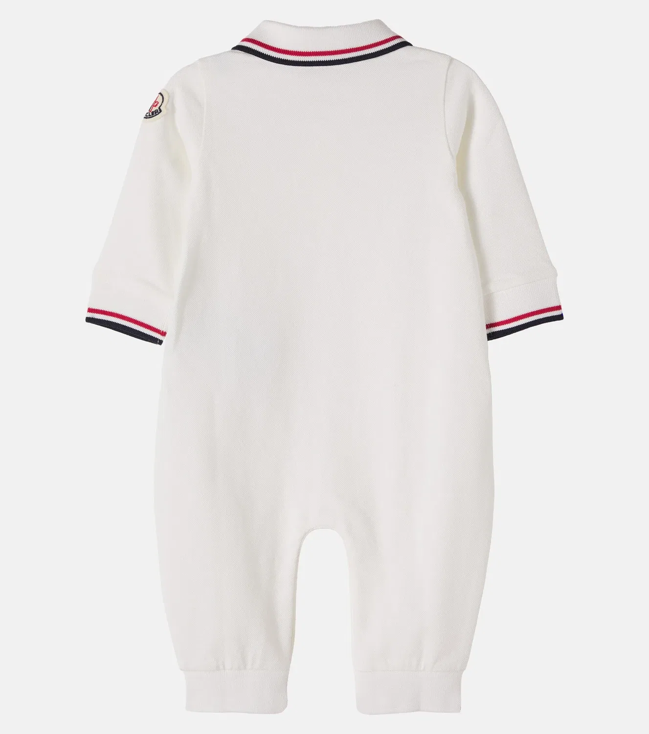 Комбинезон хлопковый Moncler Enfant, белый — фото 3