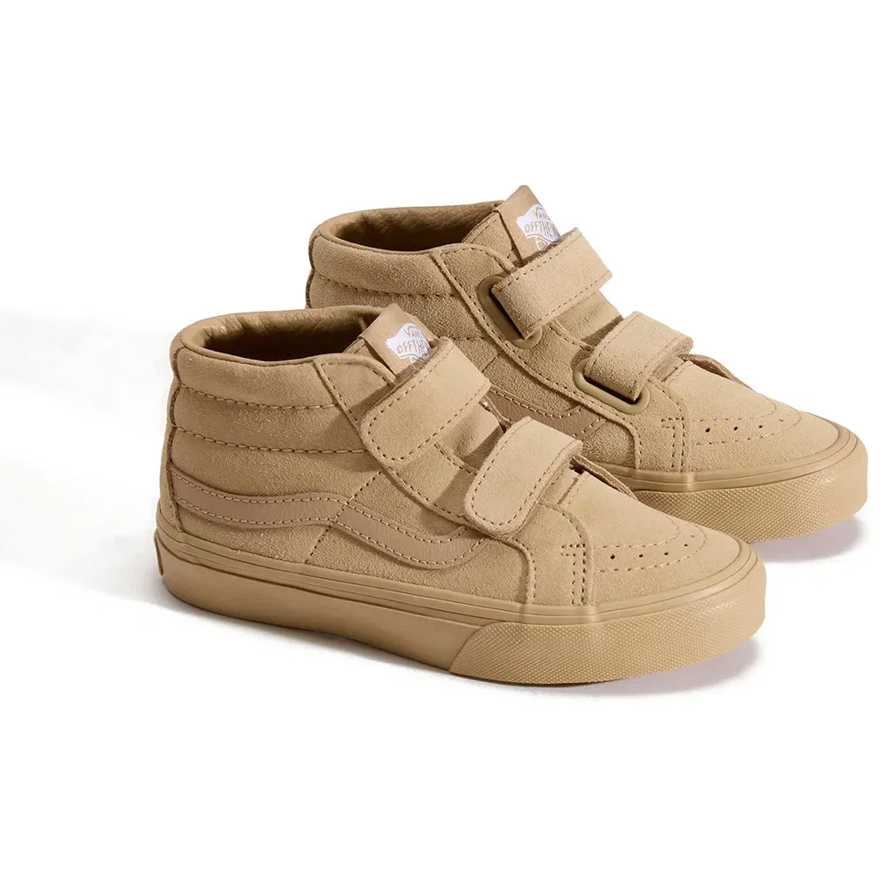 Детские кроссовки для девочек с высоким берцем SK8-Mid Reissue V Vans, Beige
