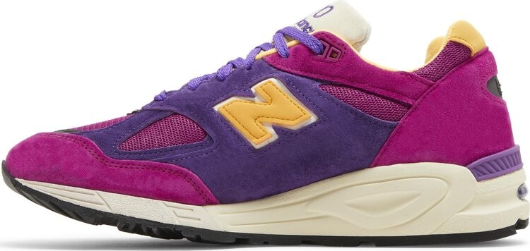 Кроссовки New Balance 990v2 Made in USA 'Purple Yellow' — фото 4