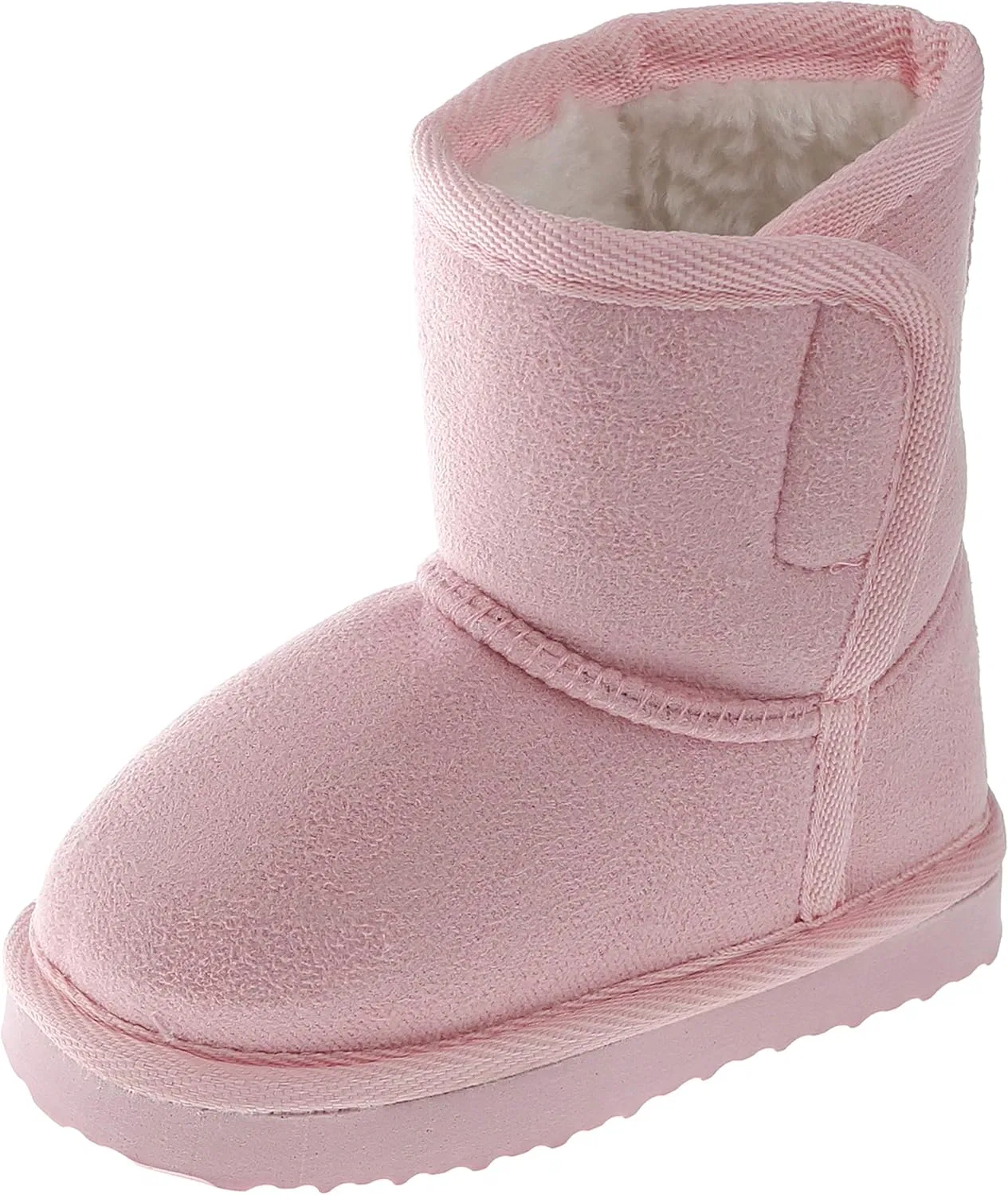 Детские ботинки на подкладке для девочек Capelli New York, Light Pink Velcro — фото 2