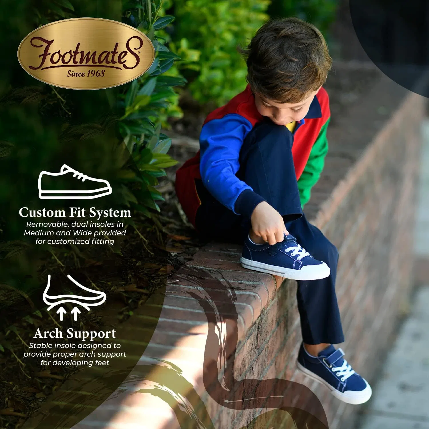 Детские кроссовки для девочек Jordan FOOTMATES, Navy — фото 2