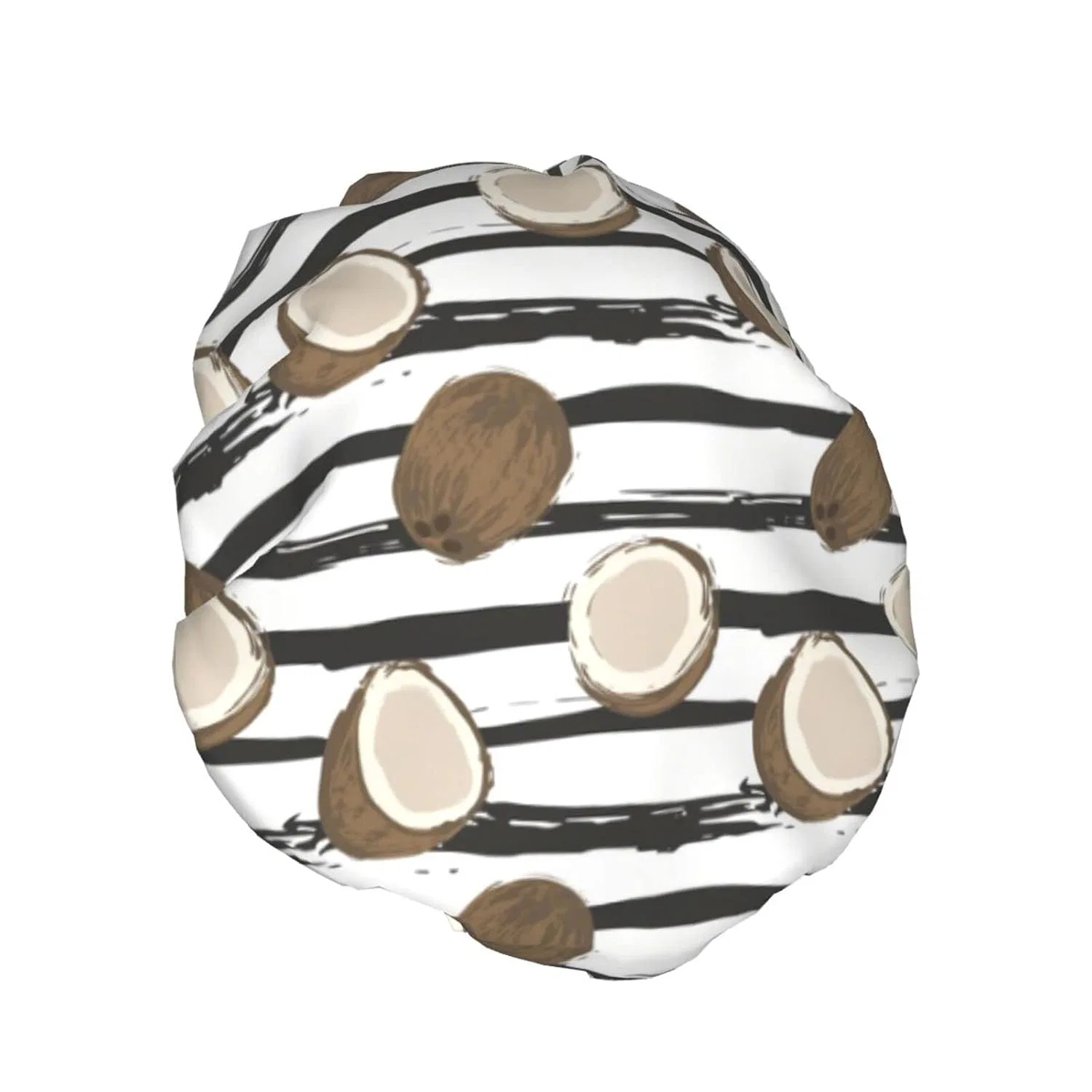 Шапочка для душа Double Layer Waterproof, PanaRL, 27x11 cm, Tropical Fruit Coconut Pattern — фото 2