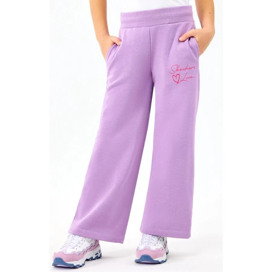 Спортивные штаны с флисом G Lw Fleece Sweatpant Skechers, Фиолетовый