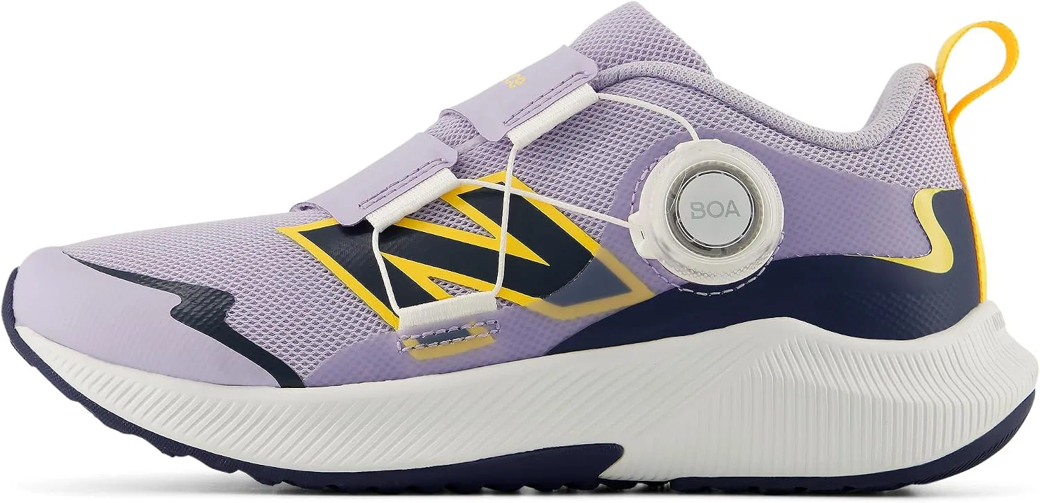 Детские кроссовки для девочек с технологией DynaSoft Reveal V4 Boa New Balance, Smoked Violet — фото 2