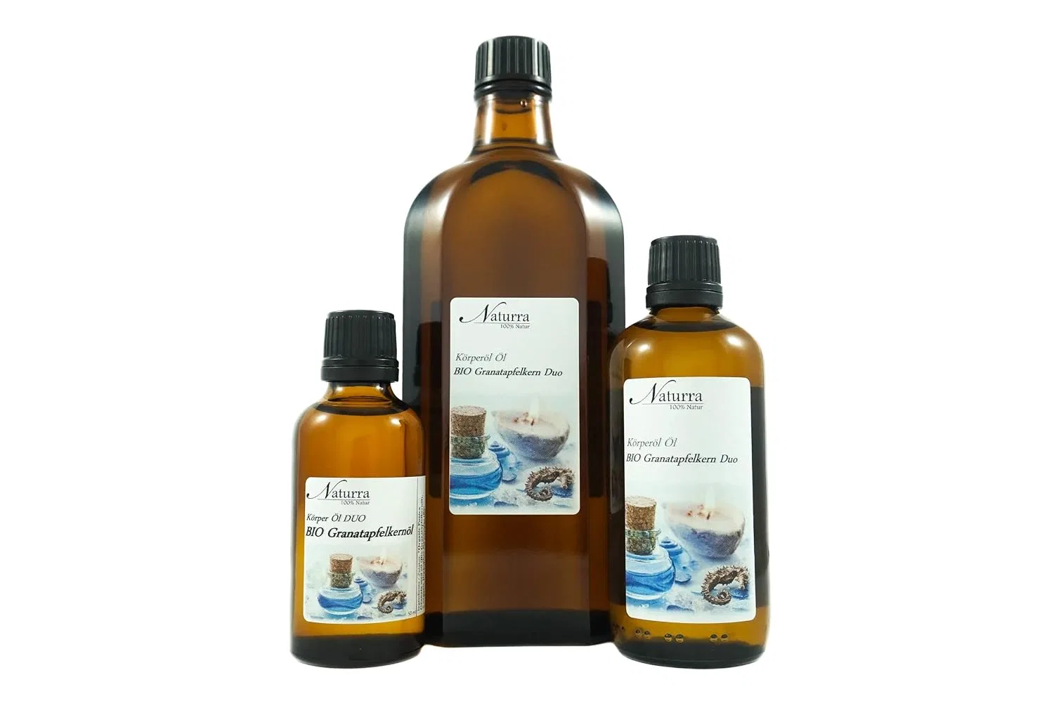 Органическое масло гранатовых косточек Duo 50 ml с касторовым маслом, Naturra — фото 3