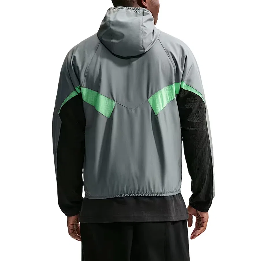 Мужская куртка Premier Repel Hooded Woven Track Jacket 'Illusion Green Cool Grey Black' Nike, Illusion Green/Cool Grey/Black — фото 4
