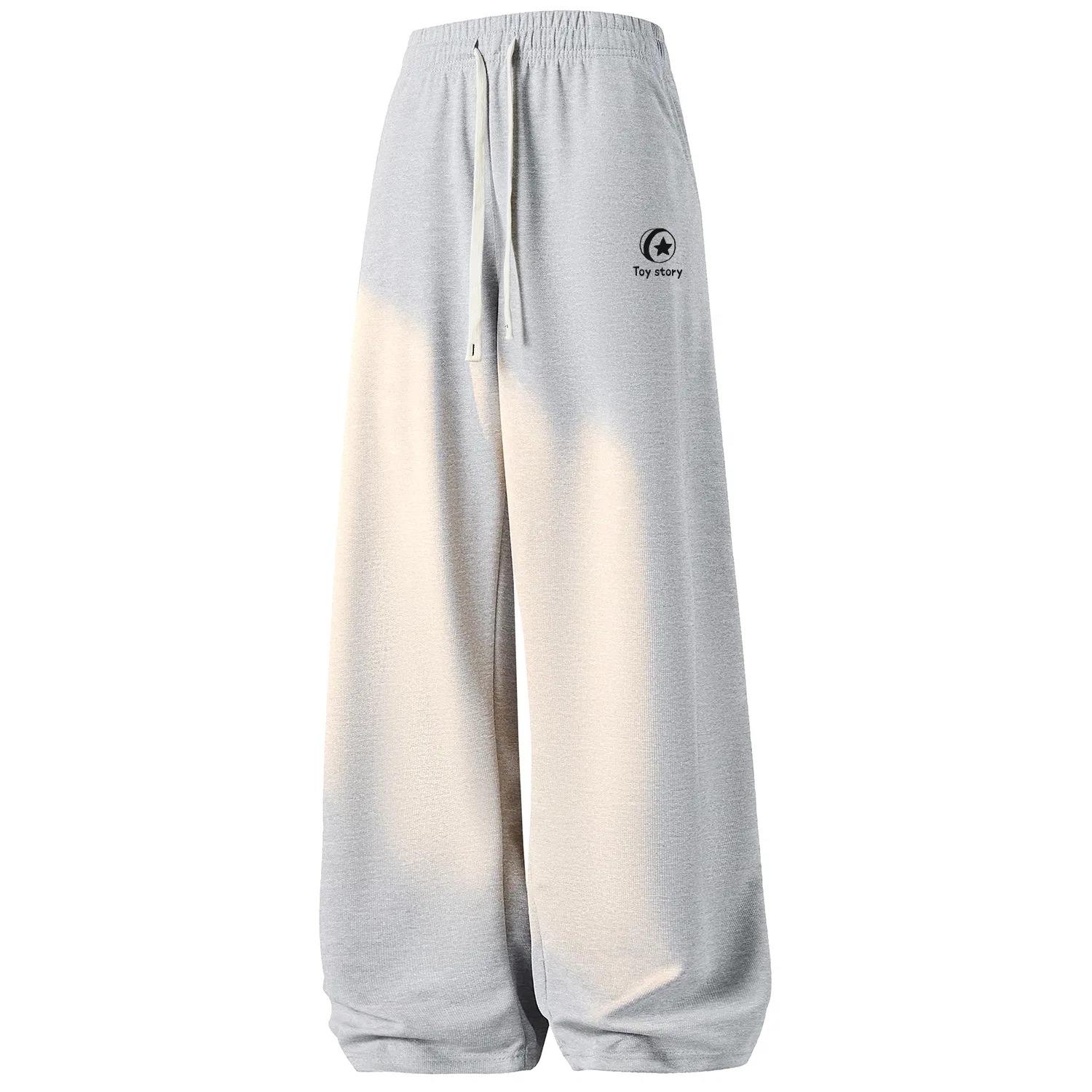 Детские трикотажные брюки прямого кроя Unisex Thin Straight Fit Pants Disney, Light Gray