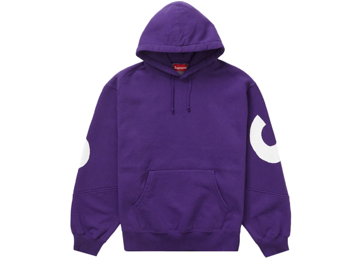 Мужская худи с принтом Supreme Big Logo Jacquard Hooded Sweatshirt, Purple