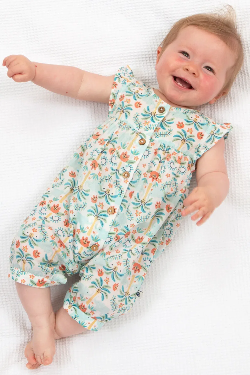 Детский комбинезон с принтом Baby Ele Oasis Kite, Multi — фото 2
