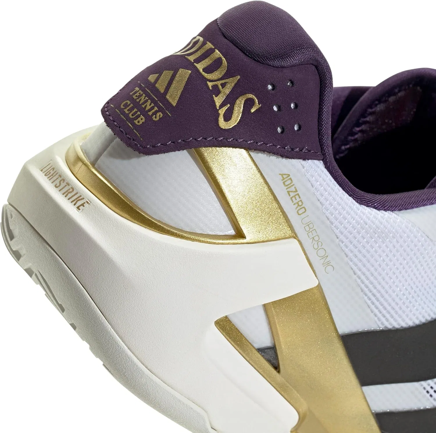 Кроссовки для тенниса adidas Adizero Ubersonic 5, White/Black/Aurora Plum — фото 2