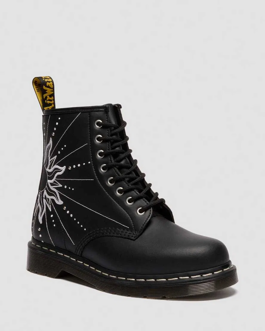 Ботинки из переработанной кожи Solar Flare 1460 Dr Martens, черный