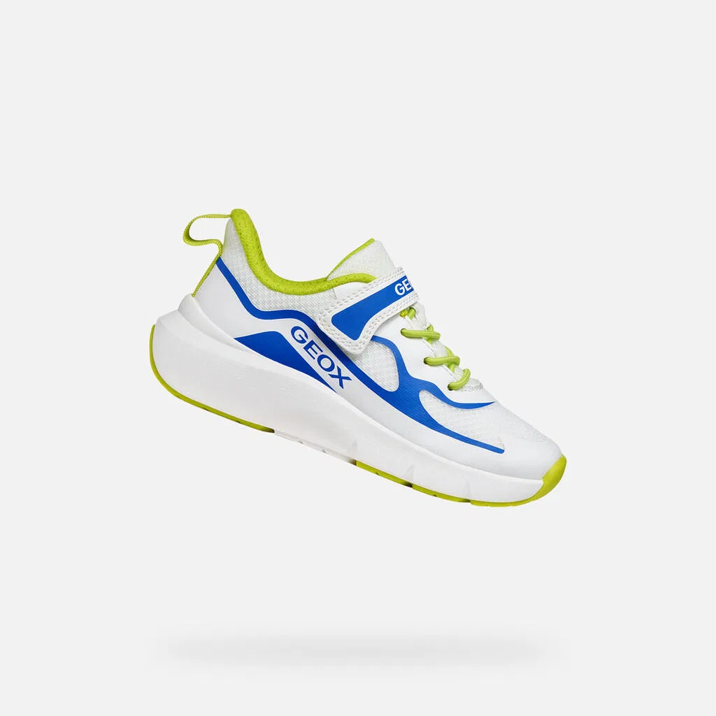 Детские кроссовки для мальчиков Geox J65P7F, Weiß / Konigsblau