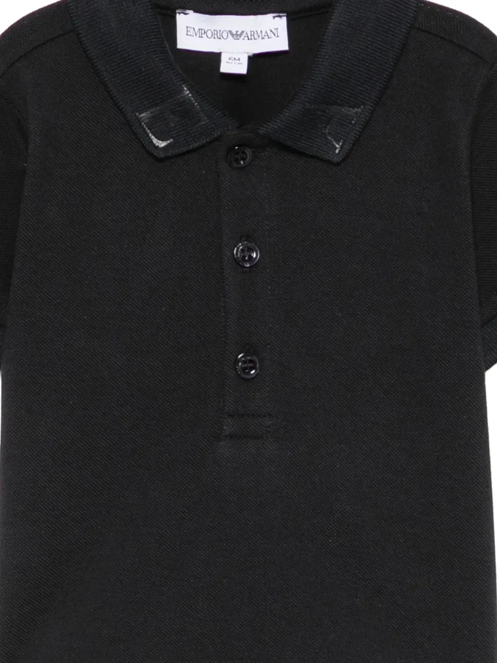 Рубашка-поло с логотипом Emporio Armani Kids, черный — фото 3