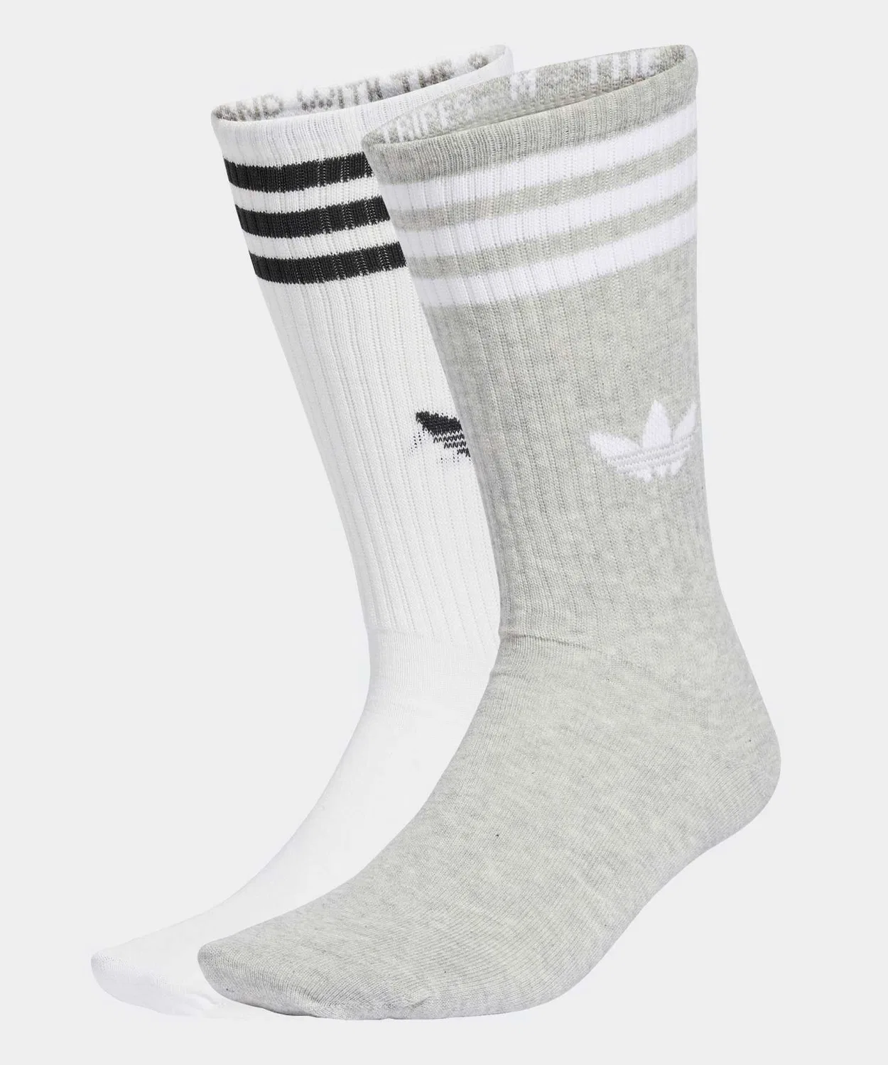 Мужские носки с высоким верхом, комплект из 3 пар Adidas, White/Grey