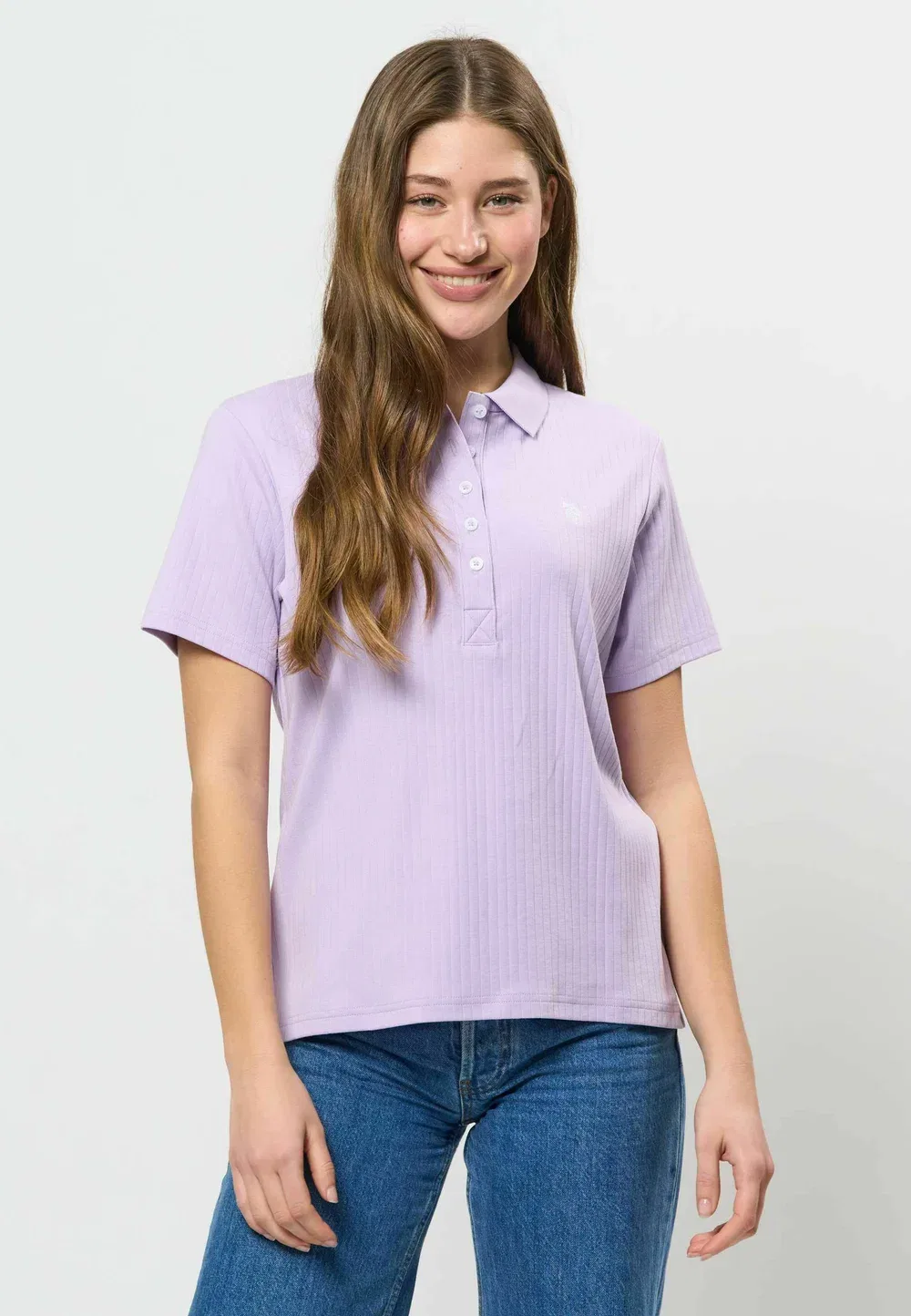 Рубашка-Поло Uwhelga в рубчик U.S. Polo Assn., Pastel Lilac