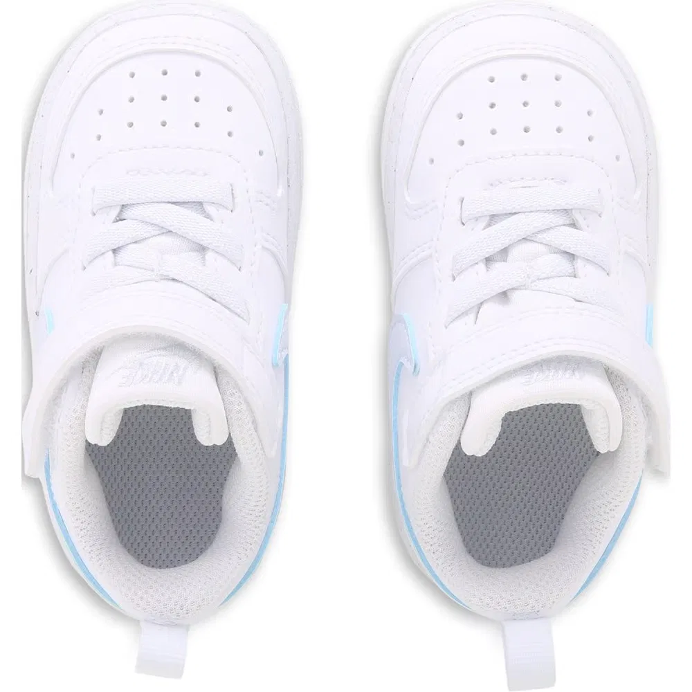 Детские кроссовки Kids' court borough low recraft для малышей Nike, White/Mint/Blue — фото 4